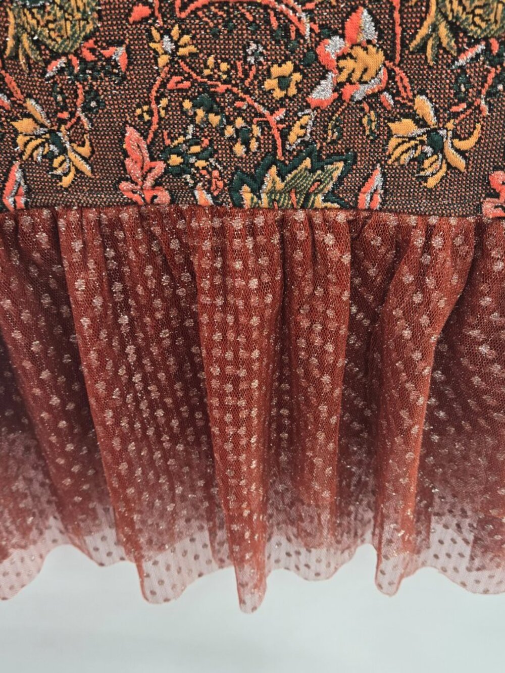 Anthropologie Eva Franco Boho Jacquard Cropped Sleeveless Top Size XS - Picture 5 of 11